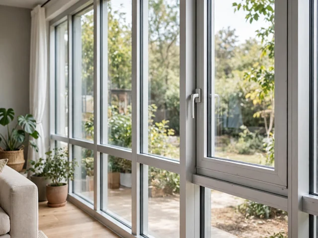 Jendela kaca desain rumah kusen aluminium dengan profil kokoh dan cahaya terang